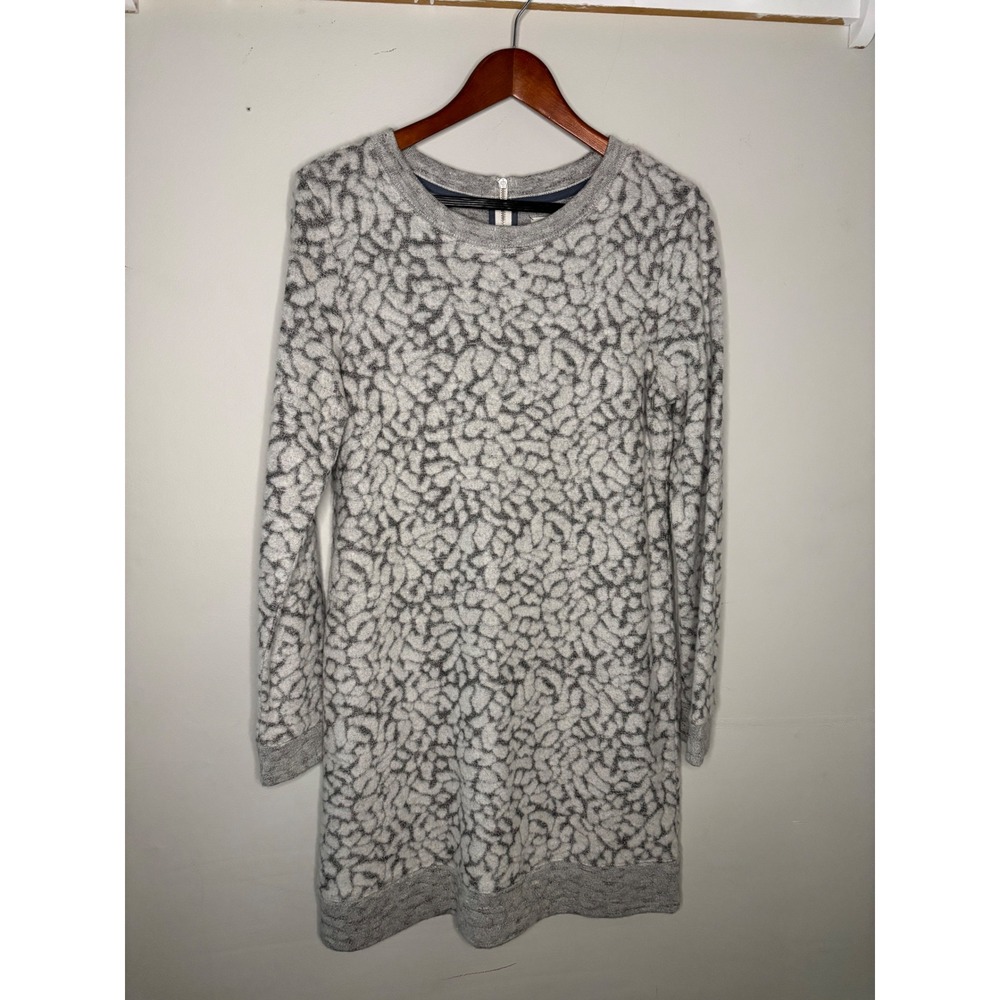 Lou & Grey Textured Knit Sweater Dress‎ Long Sleeve Mini Shift Medium
